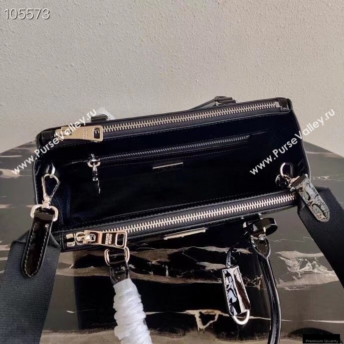 Prada Galleria Brushed Leather Mini Bag 1BA896 Black 2021 (ziyin-21011111)