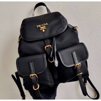 Prada Small Nylon Backpack Bag 1BZ677 Black/Gold 2021 (ziyin-21011108)