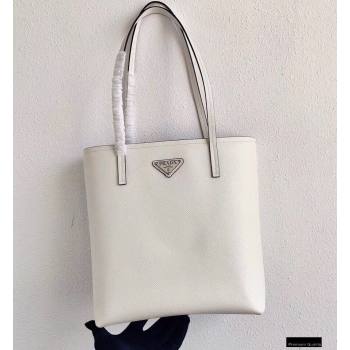 Prada Small Saffiano Leather Tote Bag 1BG342 White 2021 (ziyin-21010908)