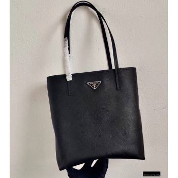 Prada Small Saffiano Leather Tote Bag 1BG342 Black 2021 (ziyin-21010906)