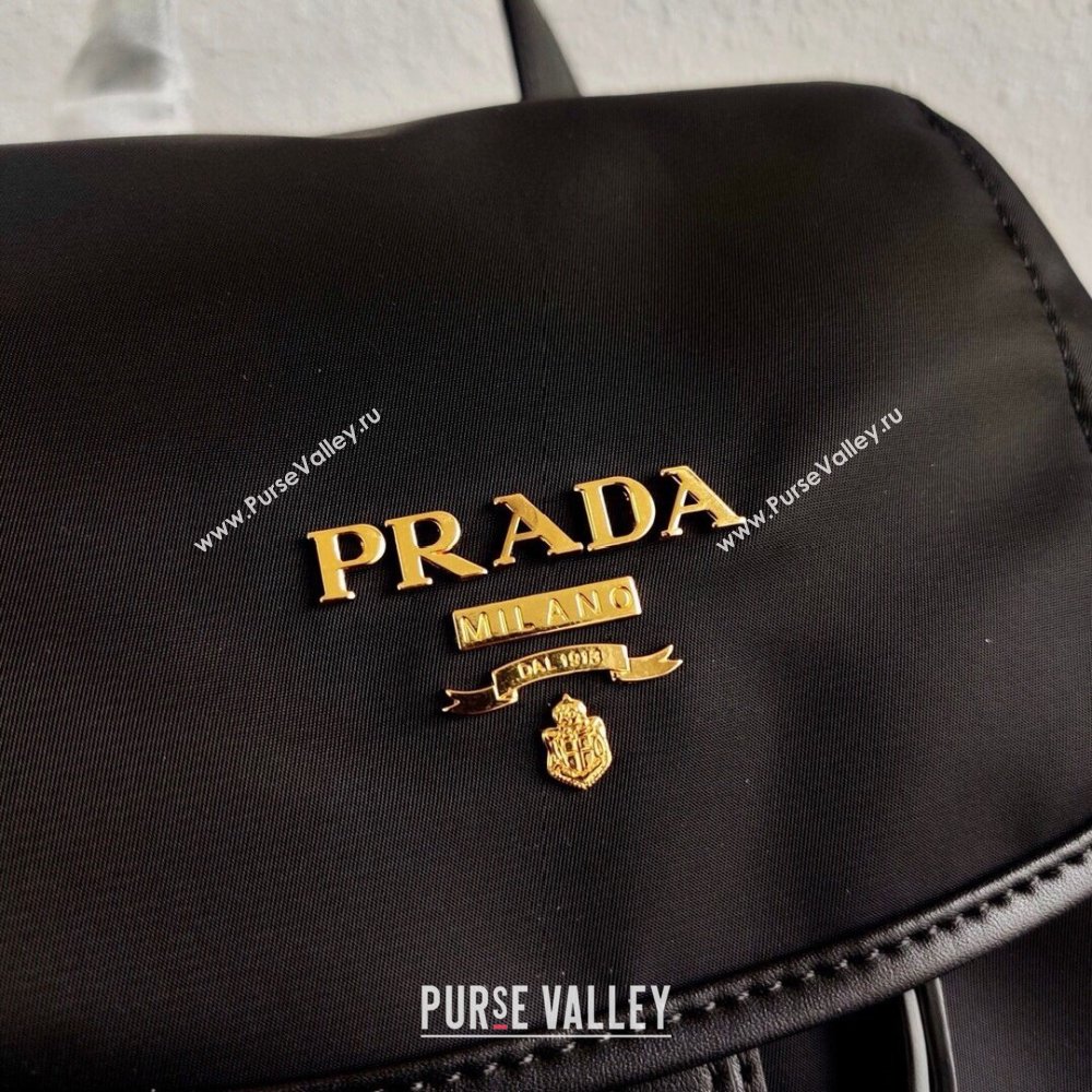 Prada Small Nylon Backpack Bag 1BZ677 Black/Gold 2021 (ziyin-21011108)