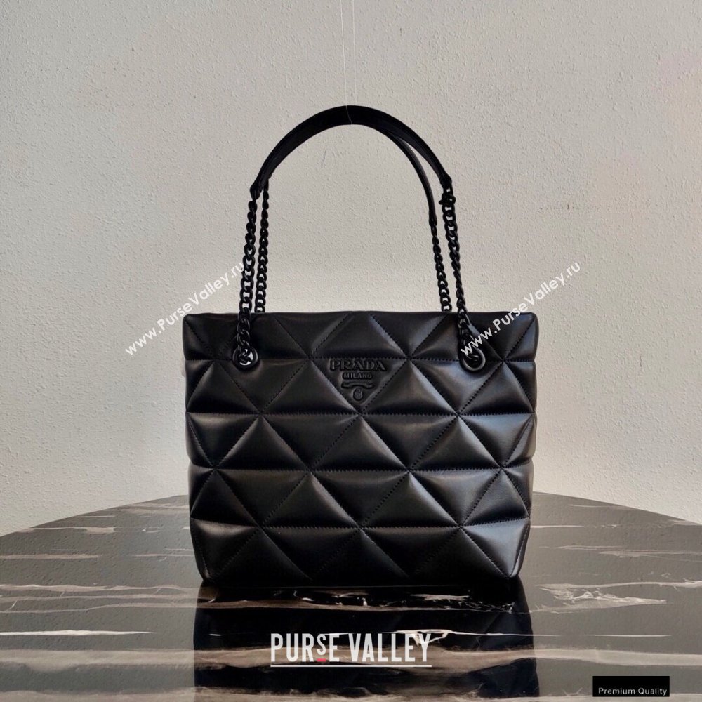 Prada Spectrum Nappa Leather Tote Bag 1BG298 Black 2021 (ziyin-21010909)