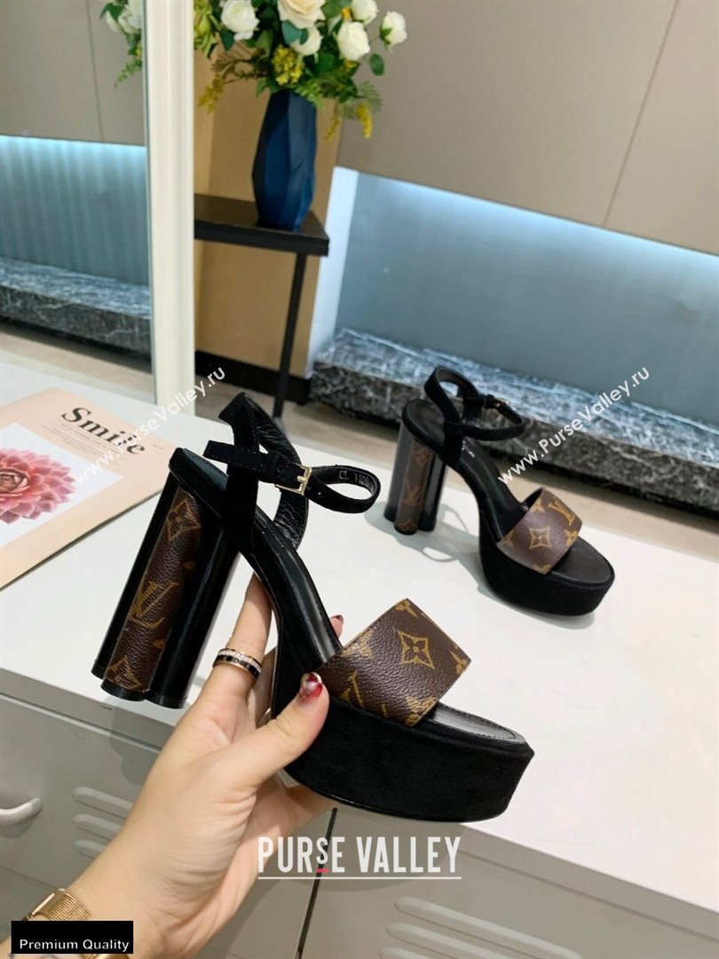 Louis Vuitton Heel 11.5cm Platform 4cm Podium Sandals Monogram Canvas 2021 (modeng-21011245)