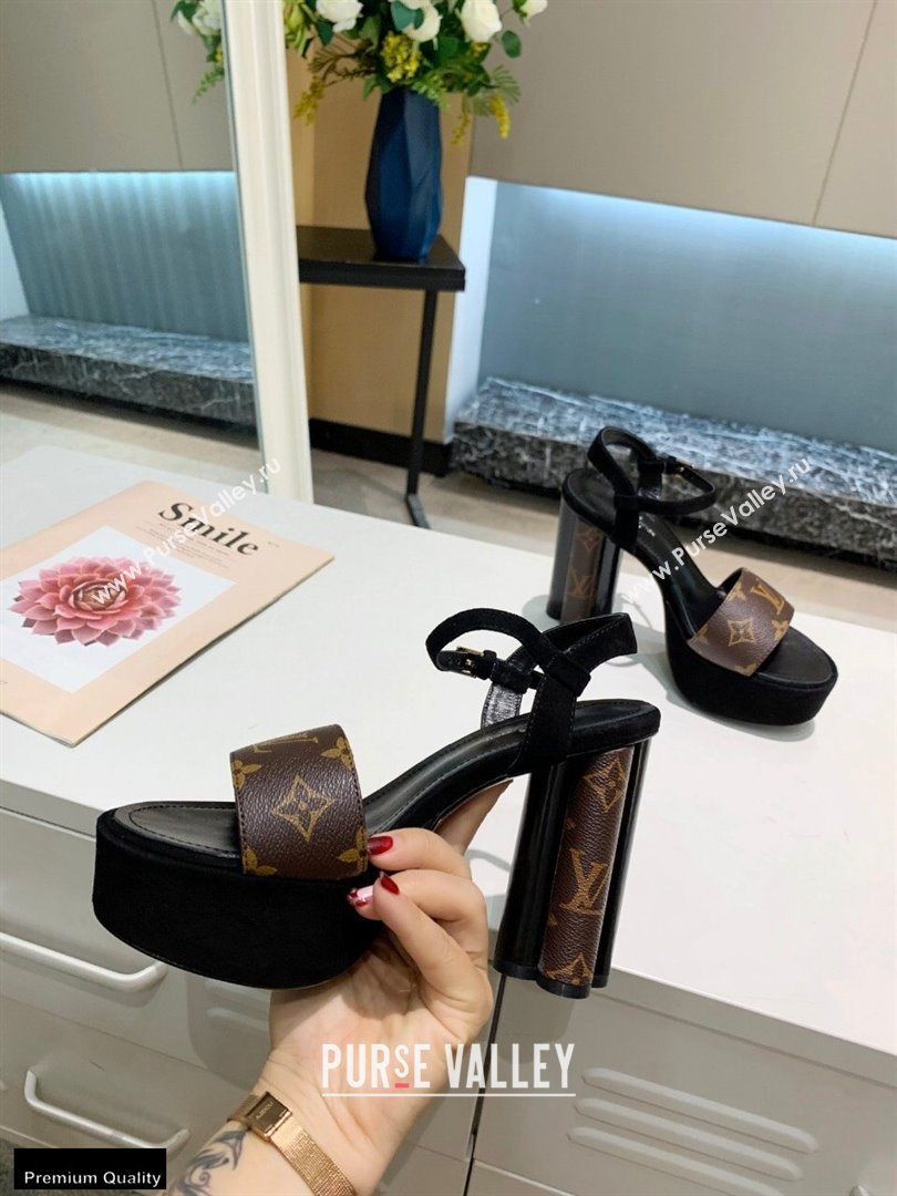 Louis Vuitton Heel 11.5cm Platform 4cm Podium Sandals Monogram Canvas 2021 (modeng-21011245)