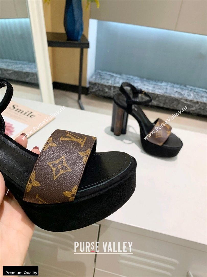 Louis Vuitton Heel 11.5cm Platform 4cm Podium Sandals Monogram Canvas 2021 (modeng-21011245)