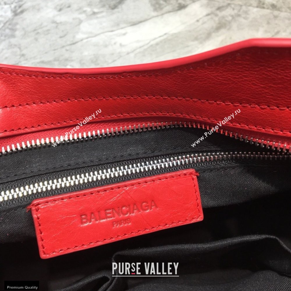 Balenciaga Classic City Small Bag with Logo Strap Red (jiemei-21011302)