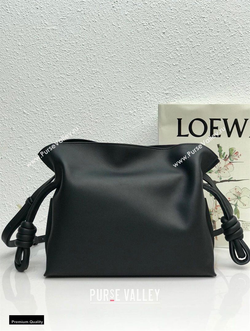 Loewe Medium Flamenco Clutch Bag in Nappa Calfskin Black (yongsheng-21011301)