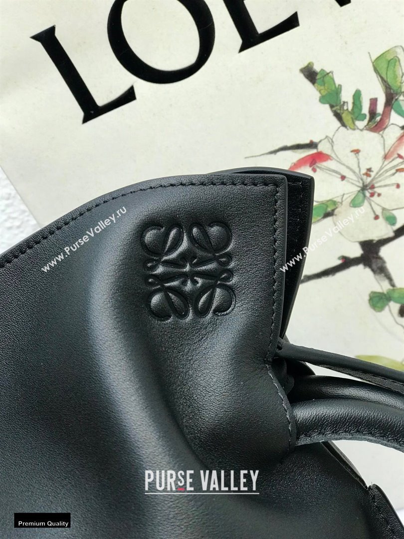 Loewe Medium Flamenco Clutch Bag in Nappa Calfskin Black (yongsheng-21011301)