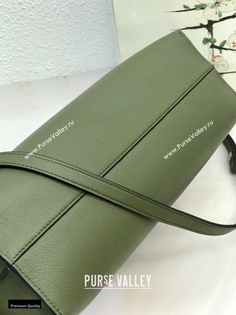 Loewe Medium Flamenco Clutch Bag in Nappa Calfskin Army Green (yongsheng-21011305)