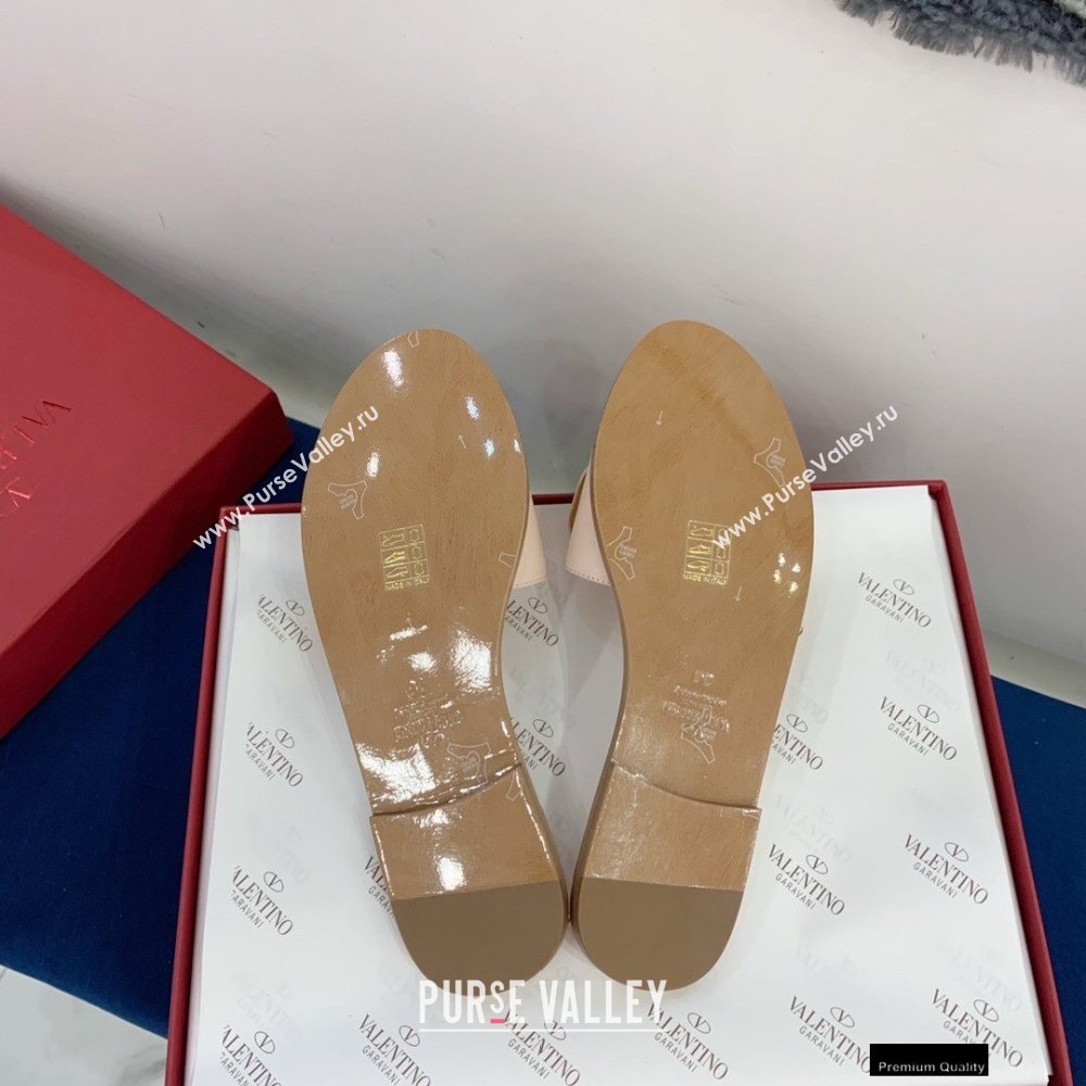 Valentino VLogo Signature Slide Sandals Nude Pink 2021 (keer-21011411)