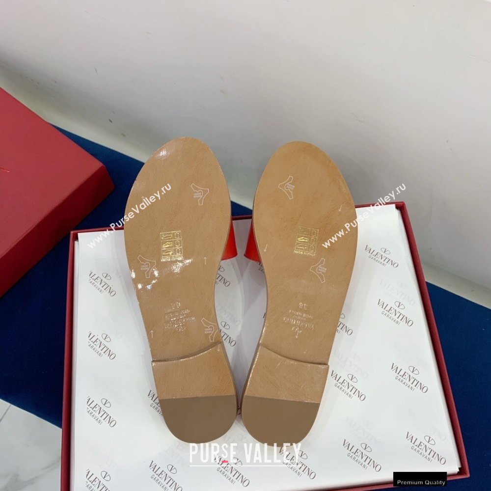 Valentino VLogo Signature Slide Sandals Red 2021 (keer-21011413)