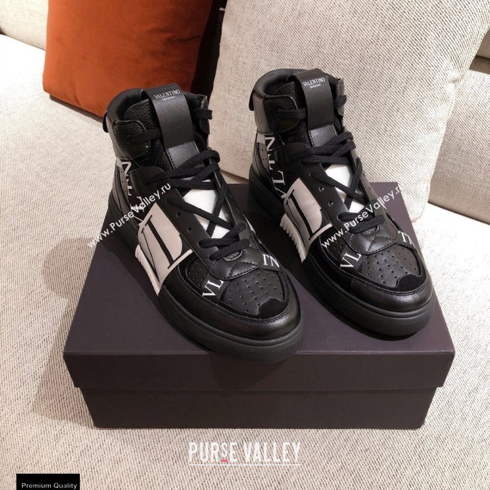 Valentino Mid-Top Calfskin VL7N Sneakers with Bands 05 2021 (kaola-21011505)