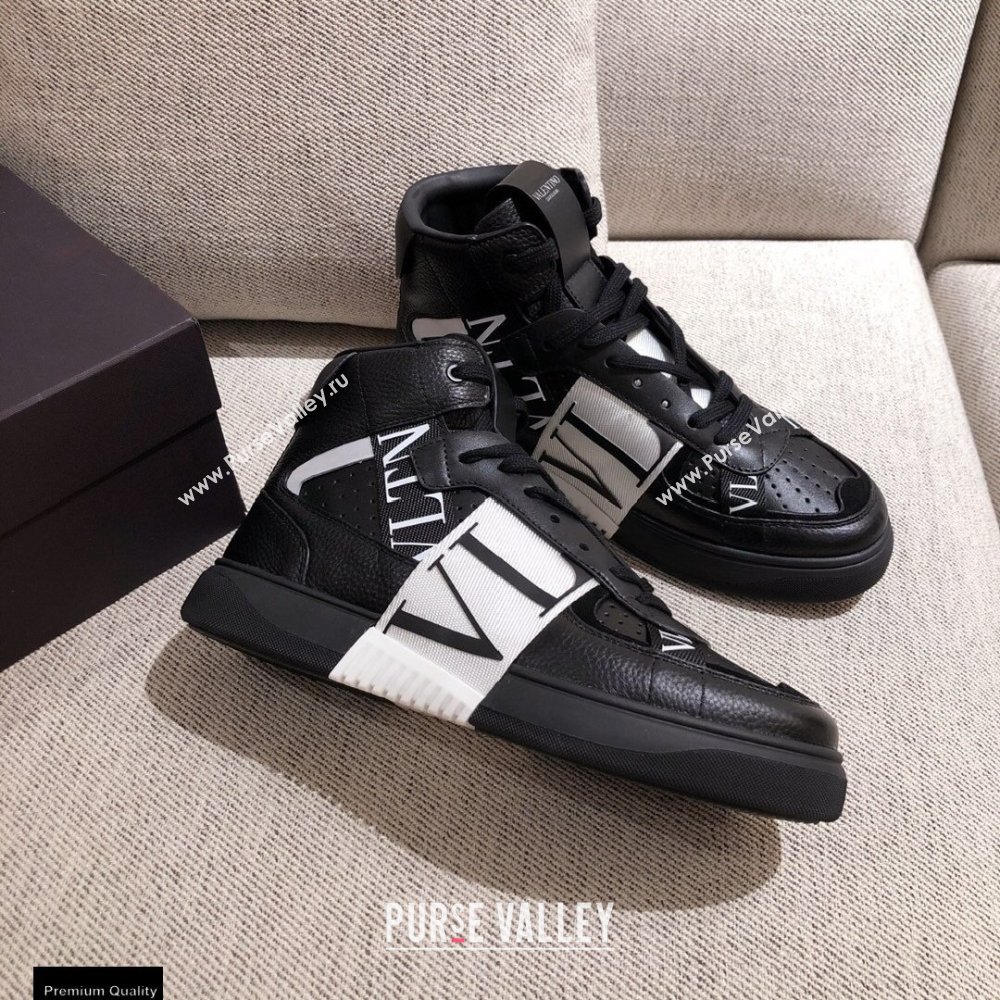 Valentino Mid-Top Calfskin VL7N Sneakers with Bands 05 2021 (kaola-21011505)