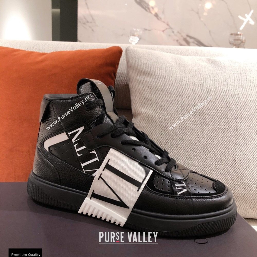 Valentino Mid-Top Calfskin VL7N Sneakers with Bands 05 2021 (kaola-21011505)