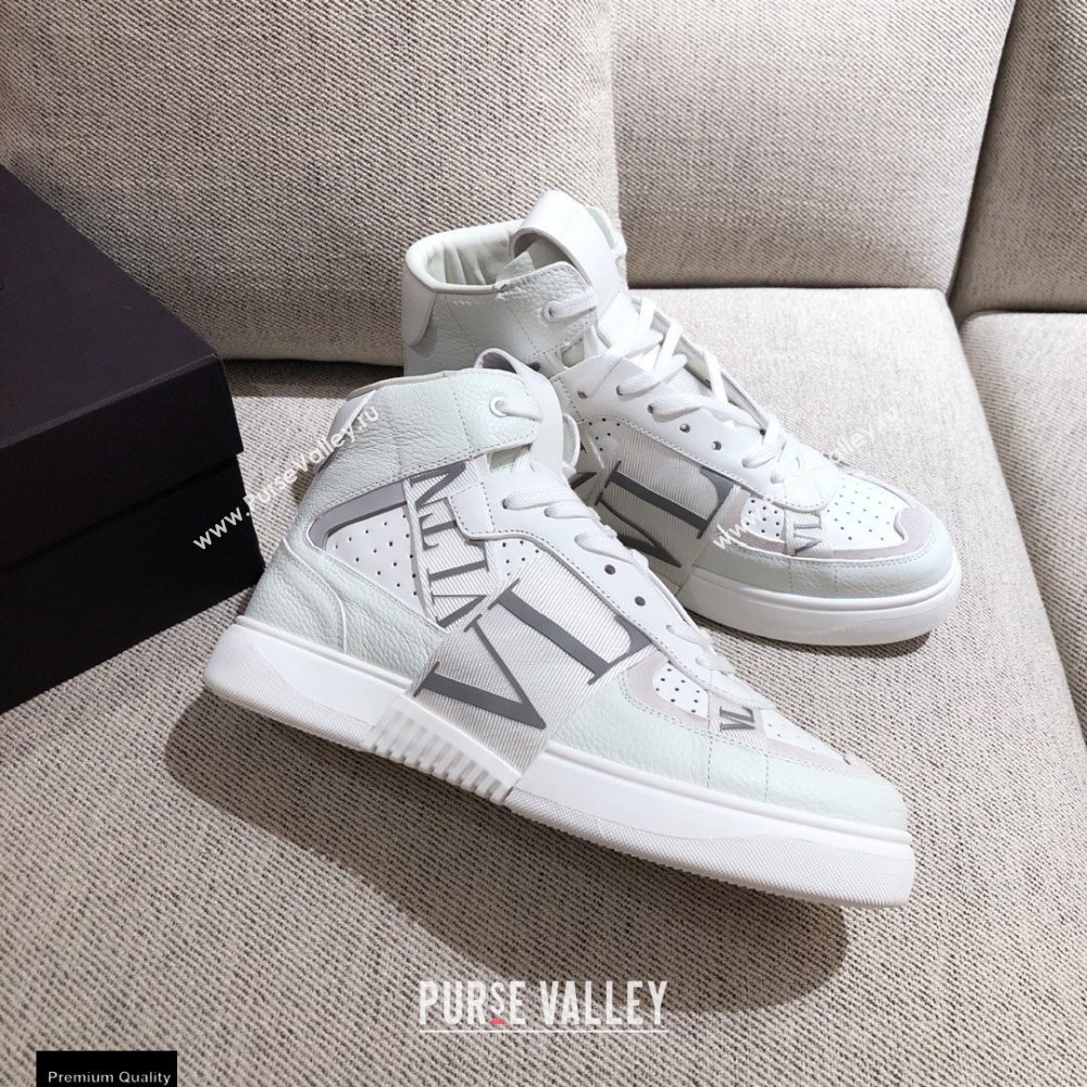 Valentino Mid-Top Calfskin VL7N Sneakers with Bands 04 2021 (kaola-21011504)