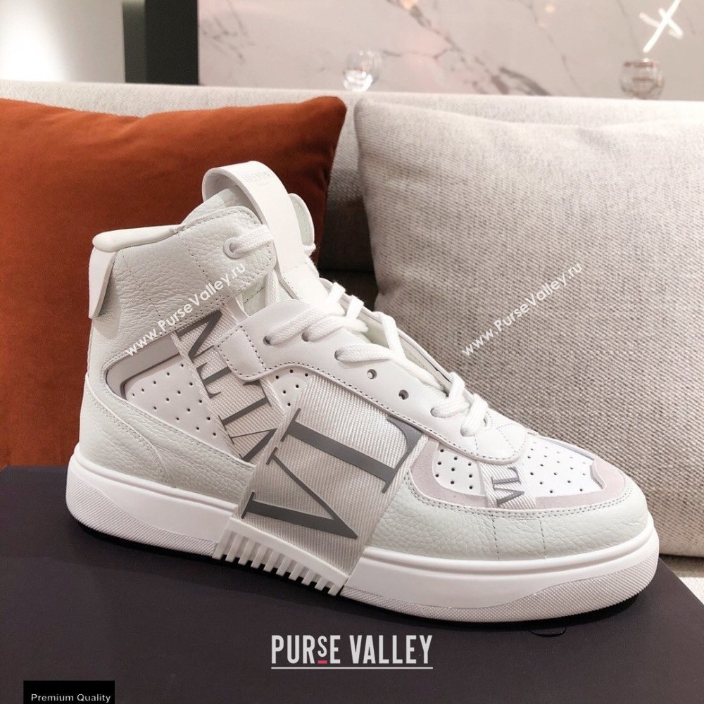 Valentino Mid-Top Calfskin VL7N Sneakers with Bands 04 2021 (kaola-21011504)