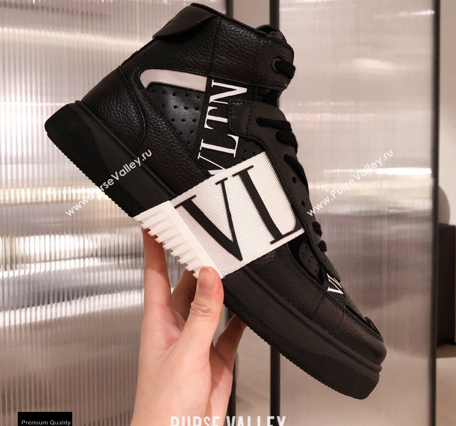 Valentino Mid-Top Calfskin VL7N Sneakers with Bands 05 2021 (kaola-21011505)