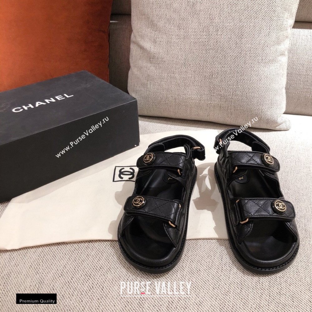 Chanel CC Logo Beach Sandals G35927 01 2021 (kaola-21011624)