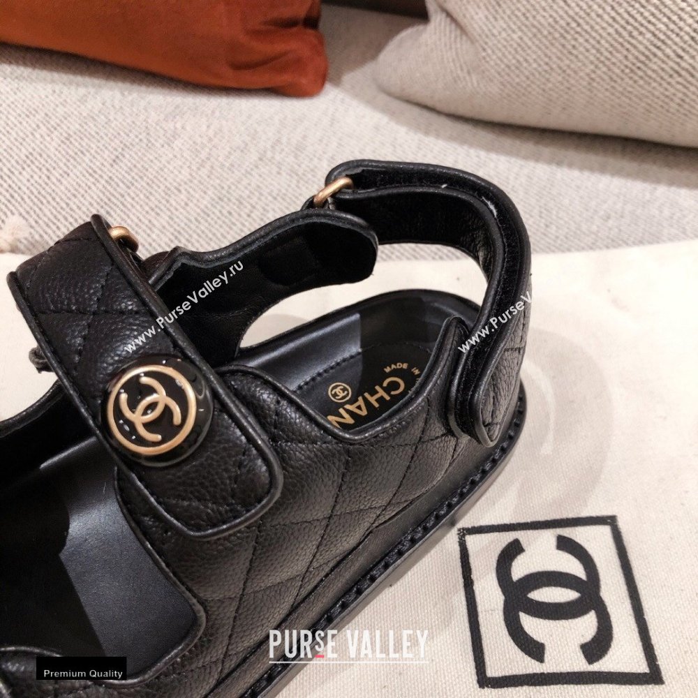 Chanel CC Logo Beach Sandals G35927 01 2021 (kaola-21011624)