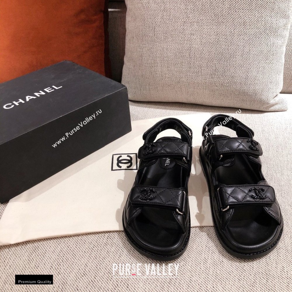 Chanel CC Logo Beach Sandals G35927 05 2021 (kaola-21011605)
