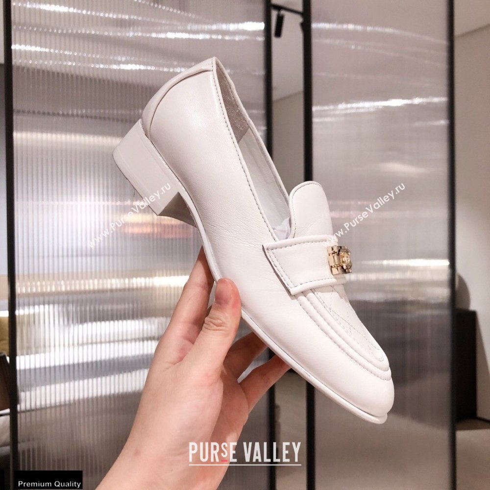 Chanel Quilting Boy Loafers White 2021 (kaola-21011622)