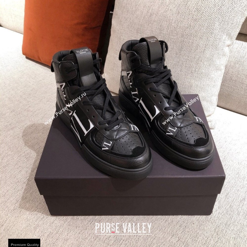 Valentino Mid-Top Calfskin VL7N Sneakers with Bands 01 2021 (kaola-21011501)