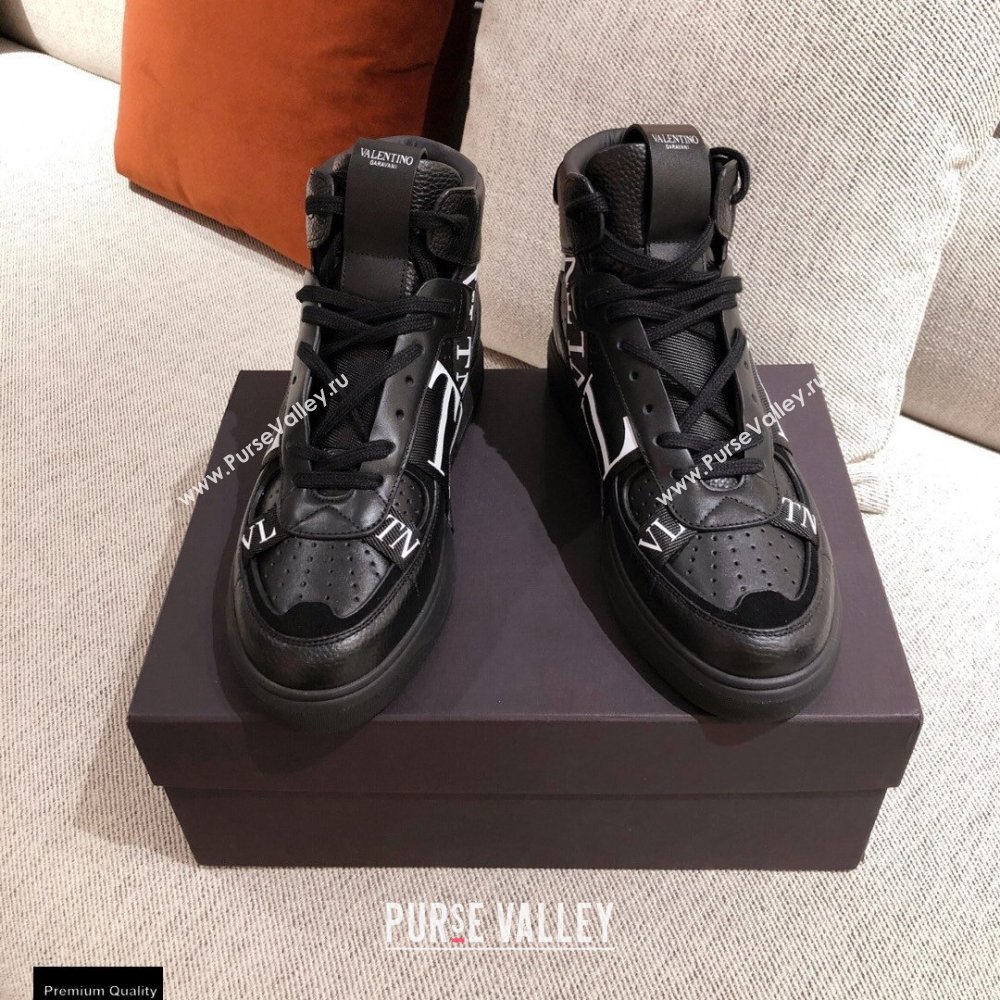 Valentino Mid-Top Calfskin VL7N Sneakers with Bands 01 2021 (kaola-21011501)