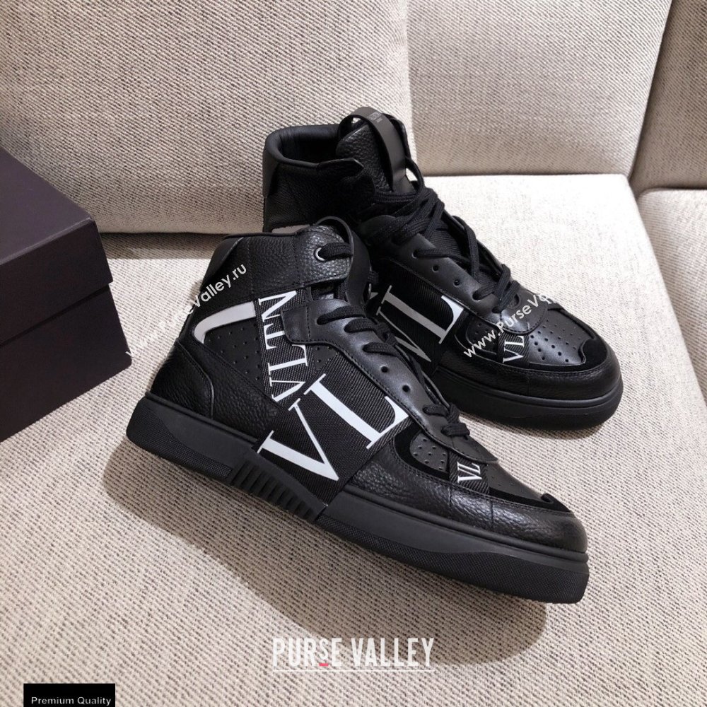 Valentino Mid-Top Calfskin VL7N Sneakers with Bands 01 2021 (kaola-21011501)