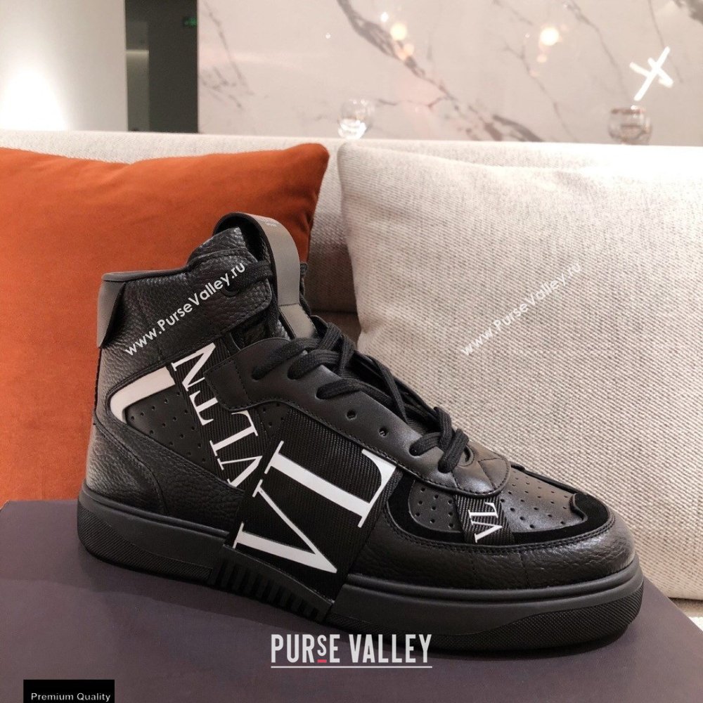 Valentino Mid-Top Calfskin VL7N Sneakers with Bands 01 2021 (kaola-21011501)