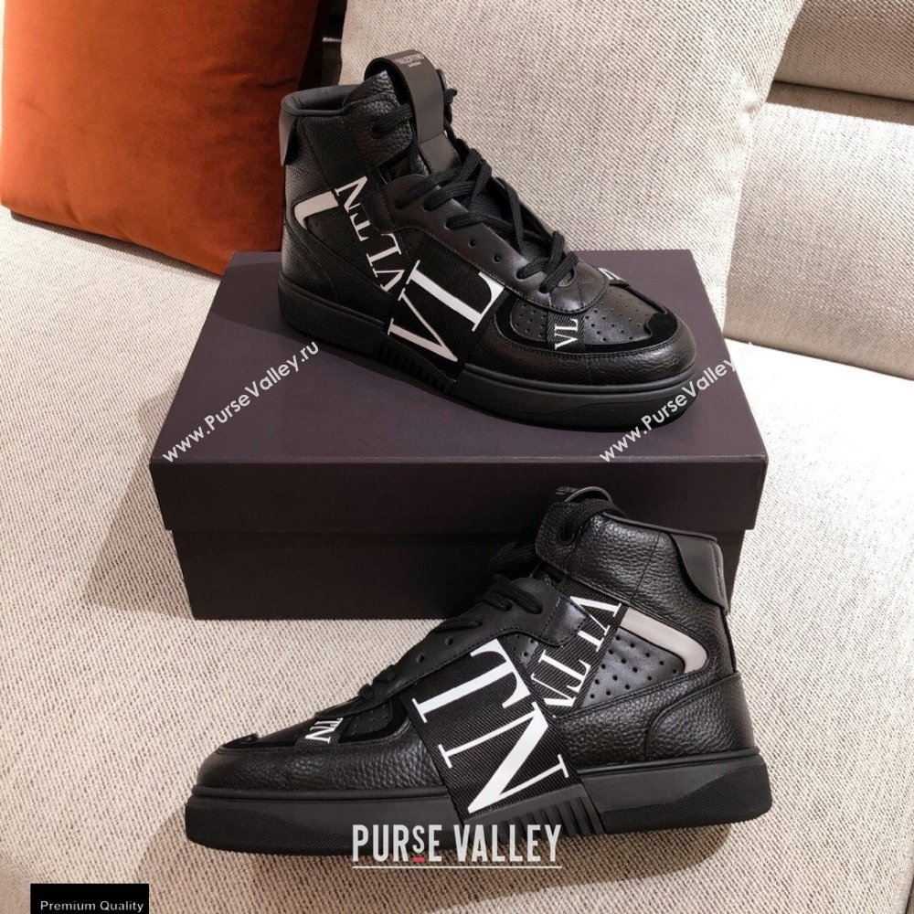 Valentino Mid-Top Calfskin VL7N Sneakers with Bands 01 2021 (kaola-21011501)