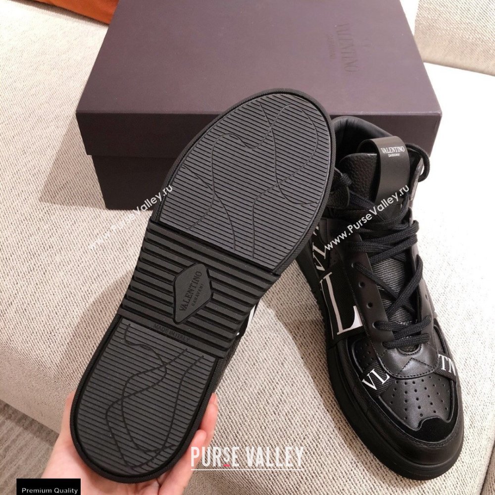 Valentino Mid-Top Calfskin VL7N Sneakers with Bands 01 2021 (kaola-21011501)