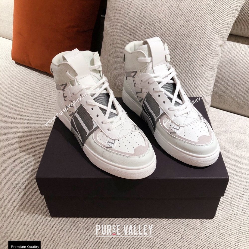 Valentino Mid-Top Calfskin VL7N Sneakers with Bands 02 2021 (kaola-21011502)