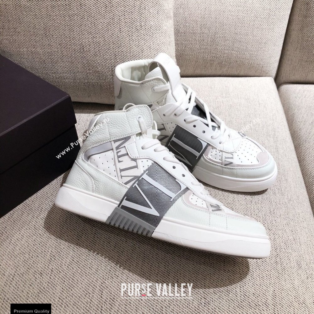 Valentino Mid-Top Calfskin VL7N Sneakers with Bands 02 2021 (kaola-21011502)