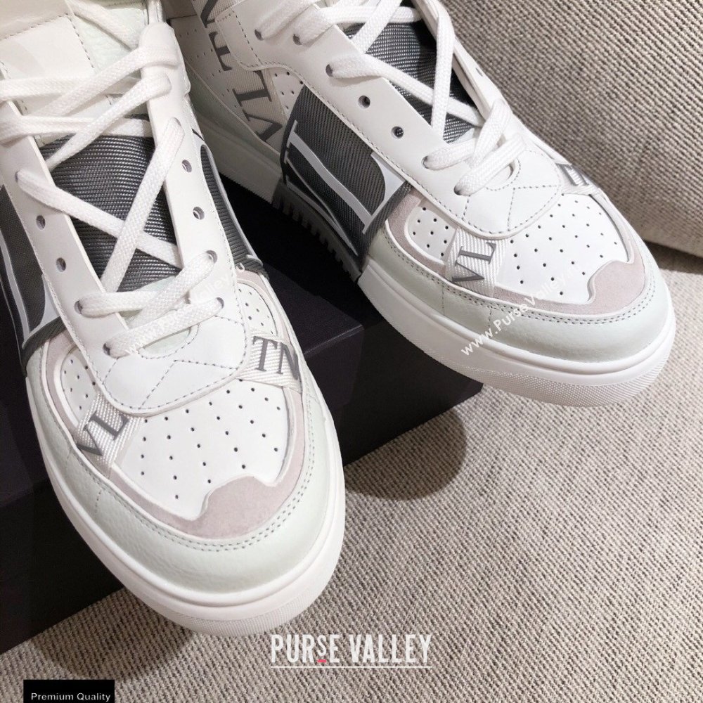 Valentino Mid-Top Calfskin VL7N Sneakers with Bands 02 2021 (kaola-21011502)