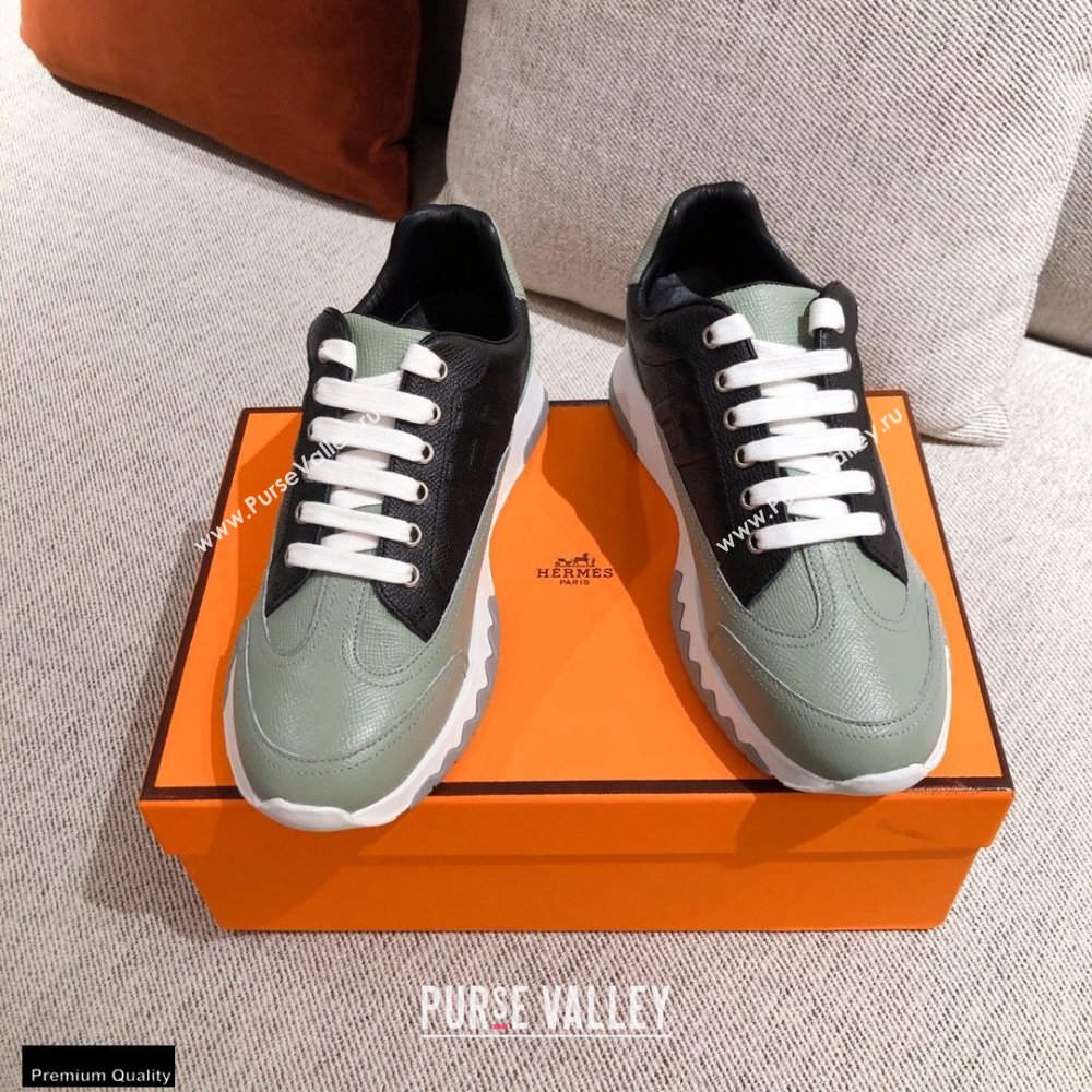 Hermes Trail Sneakers in Calfskin 01 2021 (kaola-21012612)