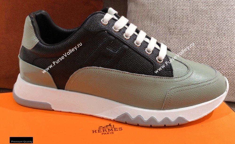 Hermes Trail Sneakers in Calfskin 01 2021 (kaola-21012612)