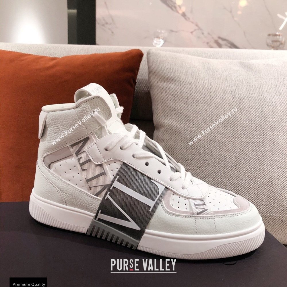 Valentino Mid-Top Calfskin VL7N Sneakers with Bands 02 2021 (kaola-21011502)
