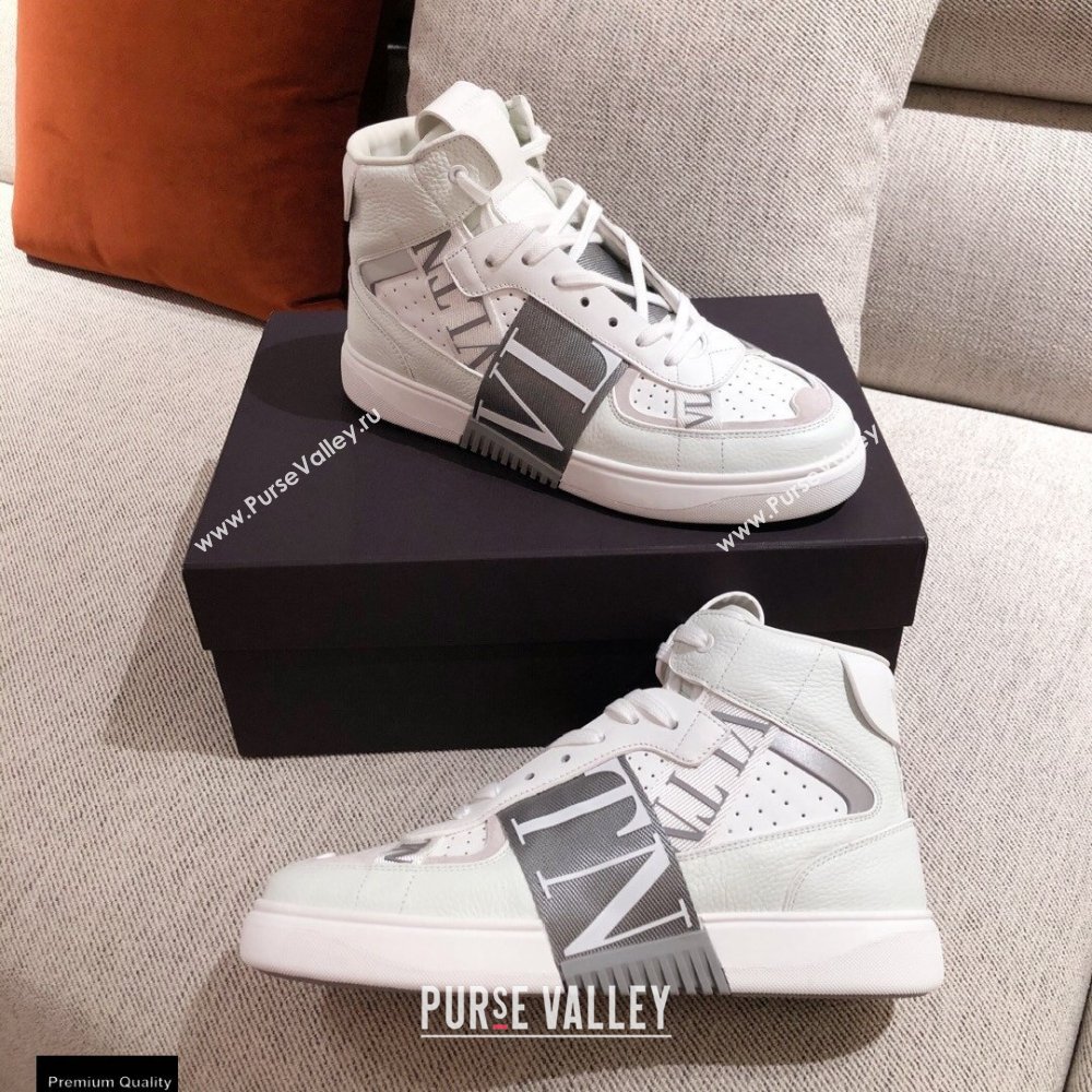 Valentino Mid-Top Calfskin VL7N Sneakers with Bands 02 2021 (kaola-21011502)