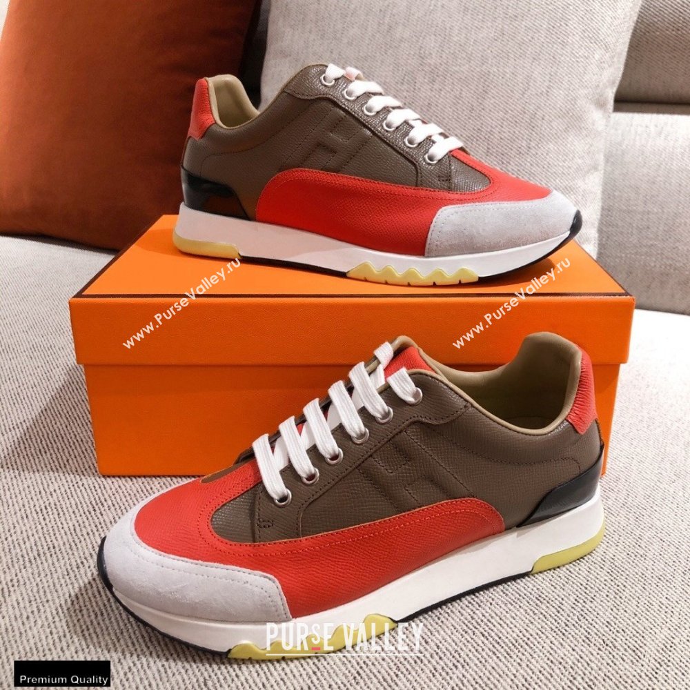 Hermes Trail Sneakers in Calfskin 05 2021 (kaola-21012616)