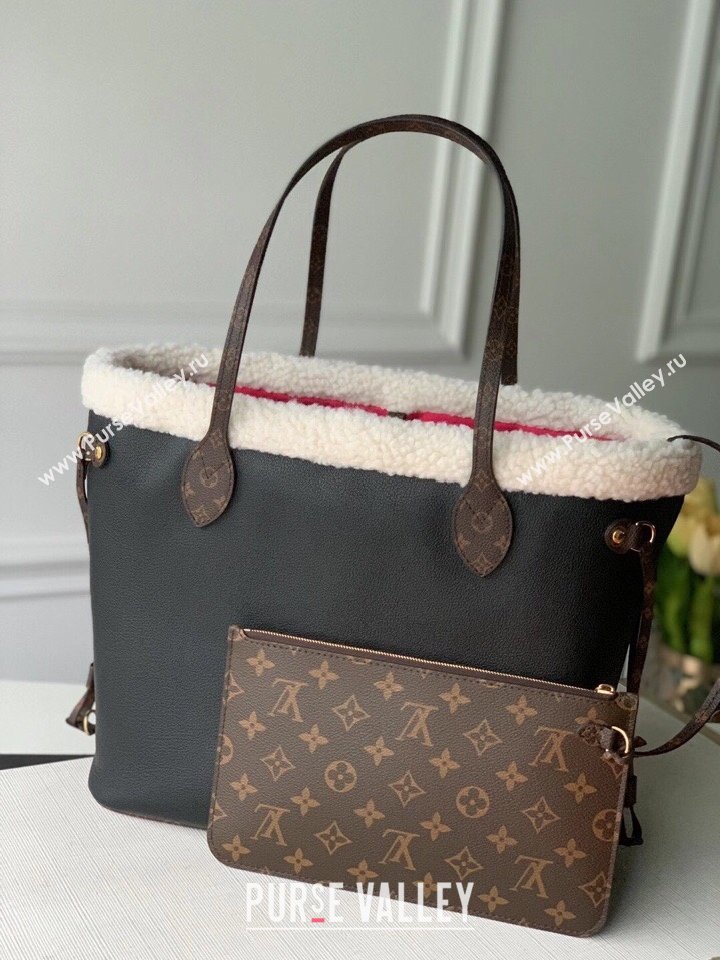 Louis Vuitton Neverfull MM Tote Bag M56960 Shearling 2021 (xlj-210116)