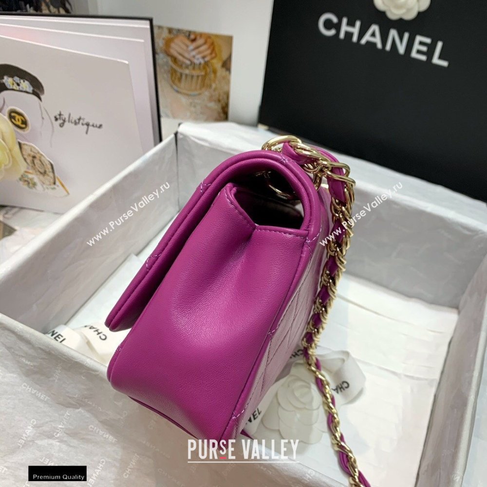 Chanel Lambskin Large Flap Bag AS2319 Purple 2021 (jiyuan/haoyun-21012219)