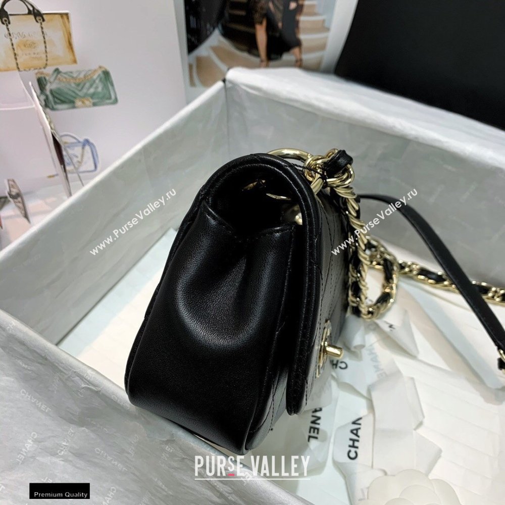 Chanel Lambskin Small Flap Bag AS2317 Black 2021 (jiyuan/haoyun-21012215)