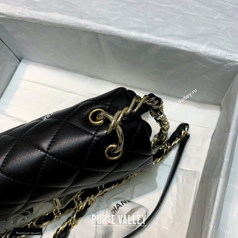 Chanel Lambskin Large Flap Bag AS2319 Black 2021 (jiyuan/haoyun-21012213)