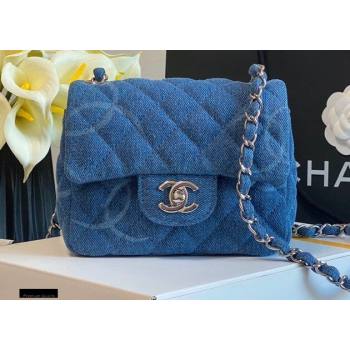 Chanel Denim Classic Flap Mini Bag Blue 2021 (jiyuan-21012706)