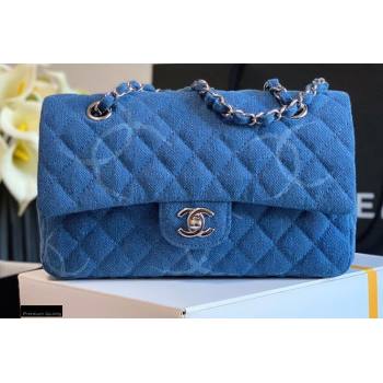 Chanel Denim Classic Flap Medium Bag Blue 2021 (jiyuan-21012705)