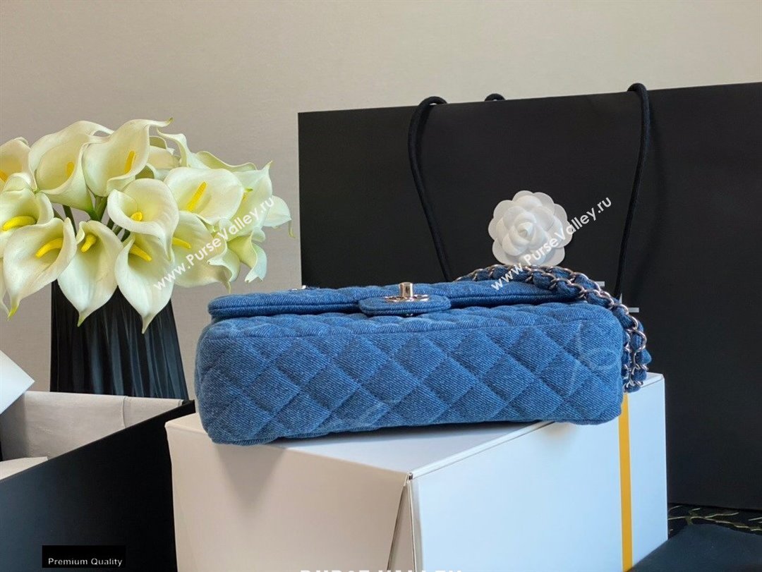 Chanel Denim Classic Flap Medium Bag Blue 2021 (jiyuan-21012705)