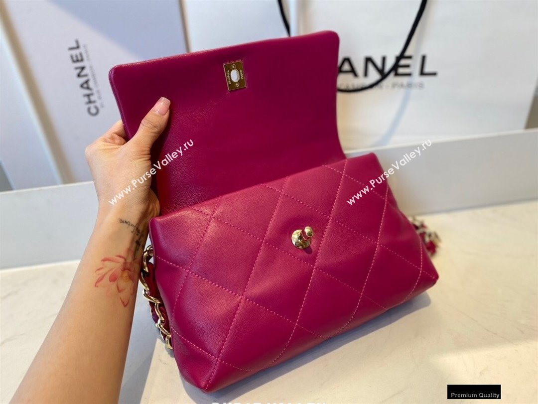 Chanel Lambskin Small Flap Bag with Logo Strap AS2299 Purple 2021 (jiyuan/haoyun-21012209)