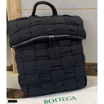 Bottega Veneta Fold-top THE PADDED BACKPACK Bag in Nylon Black 2021 (misu-21012310)