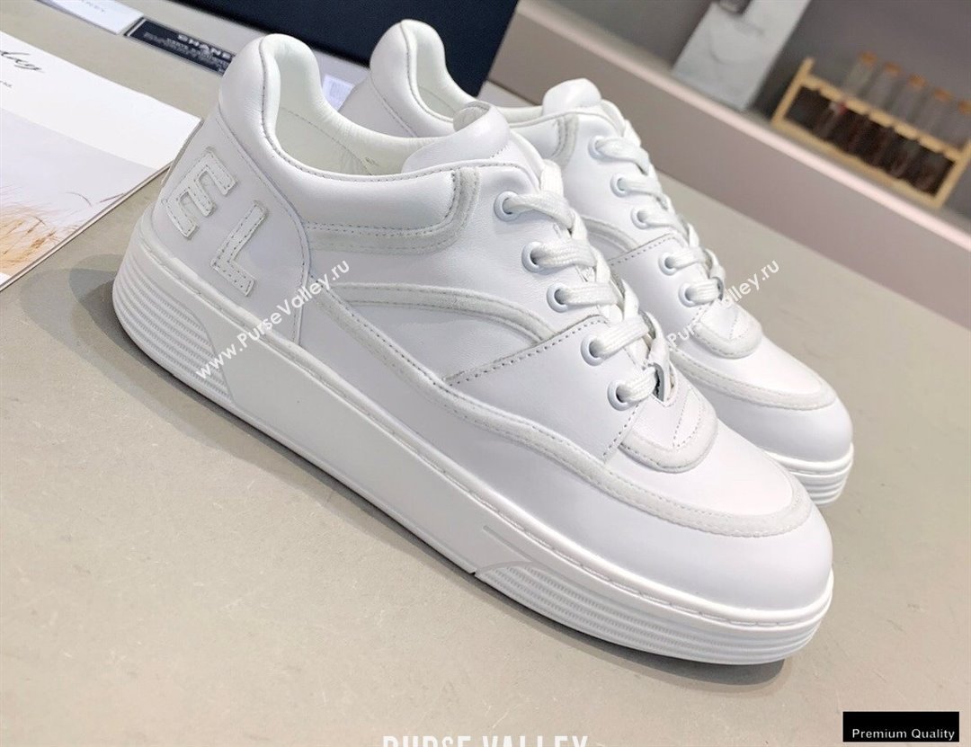 Chanel Back Logo Sneakers White 2021 (modeng-21012609)