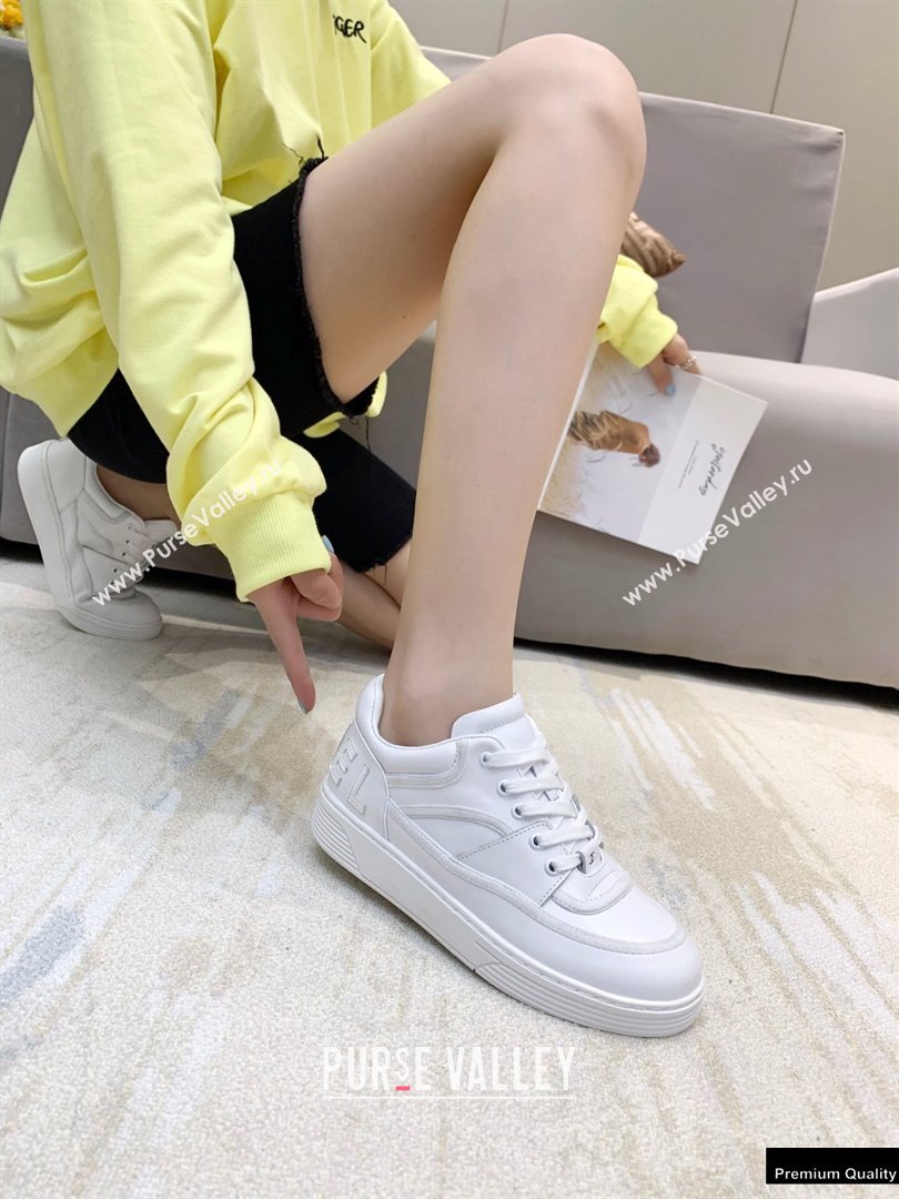 Chanel Back Logo Sneakers White 2021 (modeng-21012609)